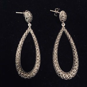 Sterling Silver Marcasite Earrings